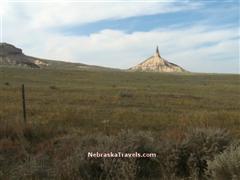 Chimney rock near Scottsbluff, NE