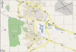 Nebraska maps - Where is this? - Answer at bottom of page - Hint - Panhandle - Google Map