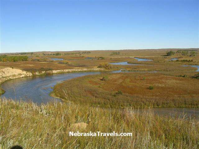 North Loup River and Grasslands in Western Nebraska Sandhills