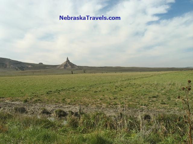 Chimney Rock from about a mile away - In Western Nebraska Panhandle east of Scottsbluff